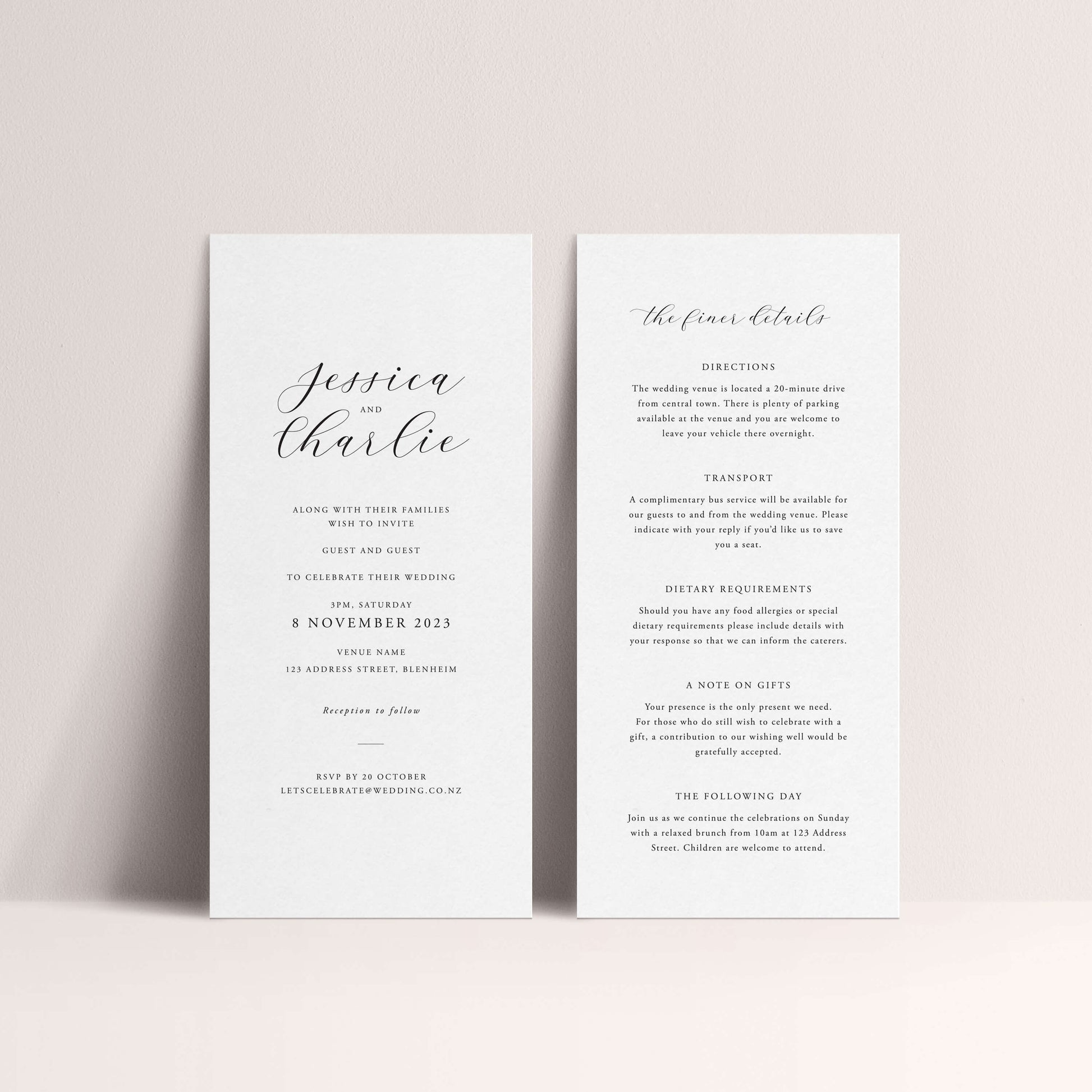 Love Letter | Wedding Invitations | Vanilla Hayes, NZ